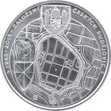 200 KČ (2015) ZALOŽENÍ ČESKÝCH BUDĚJOVIC JAKO KRÁLOVSKÉHO MĚSTA (Proof kvalita)