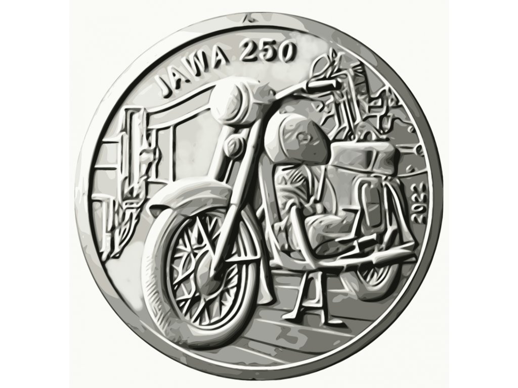 500 KČ (2022) Motocykl Jawa 250 (proof kvalita)