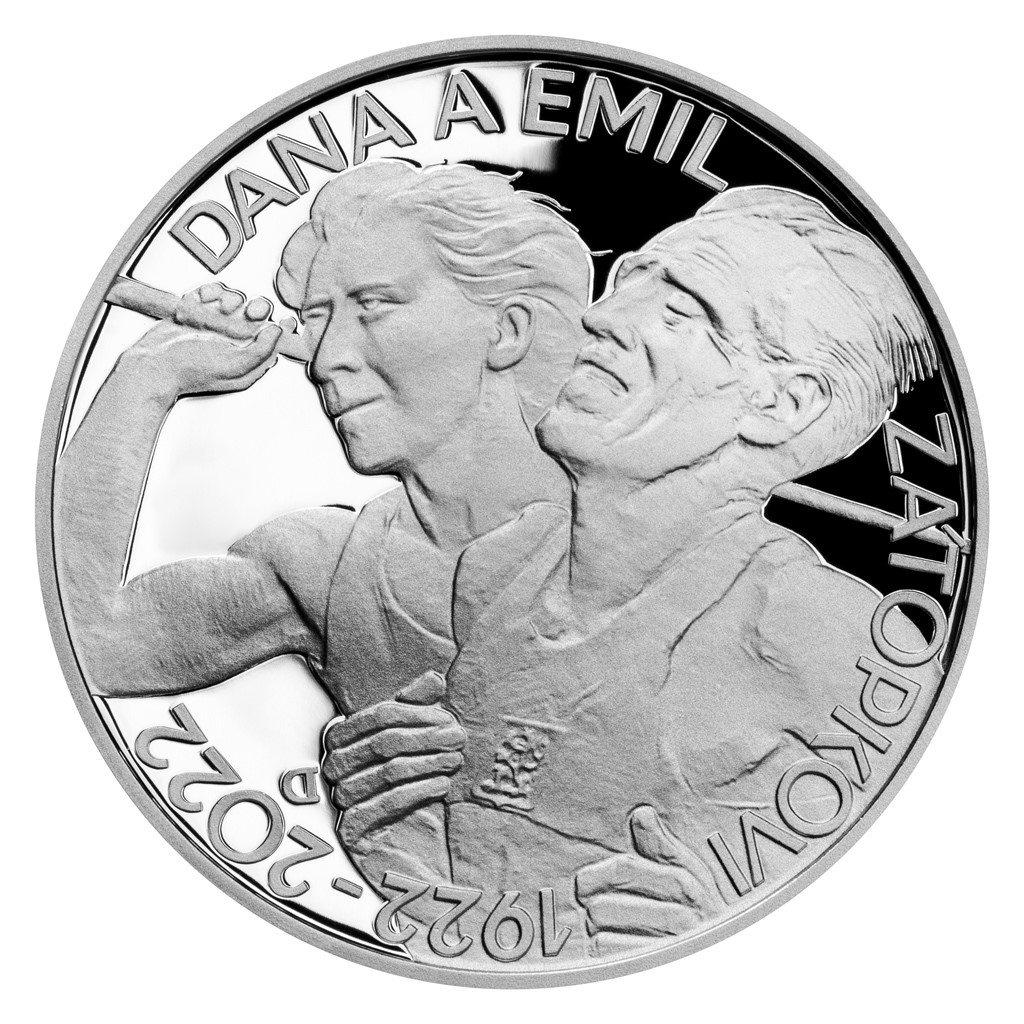 200 Kč (2022) Zátopkovi Dana a Emil (Běžná kvalita)