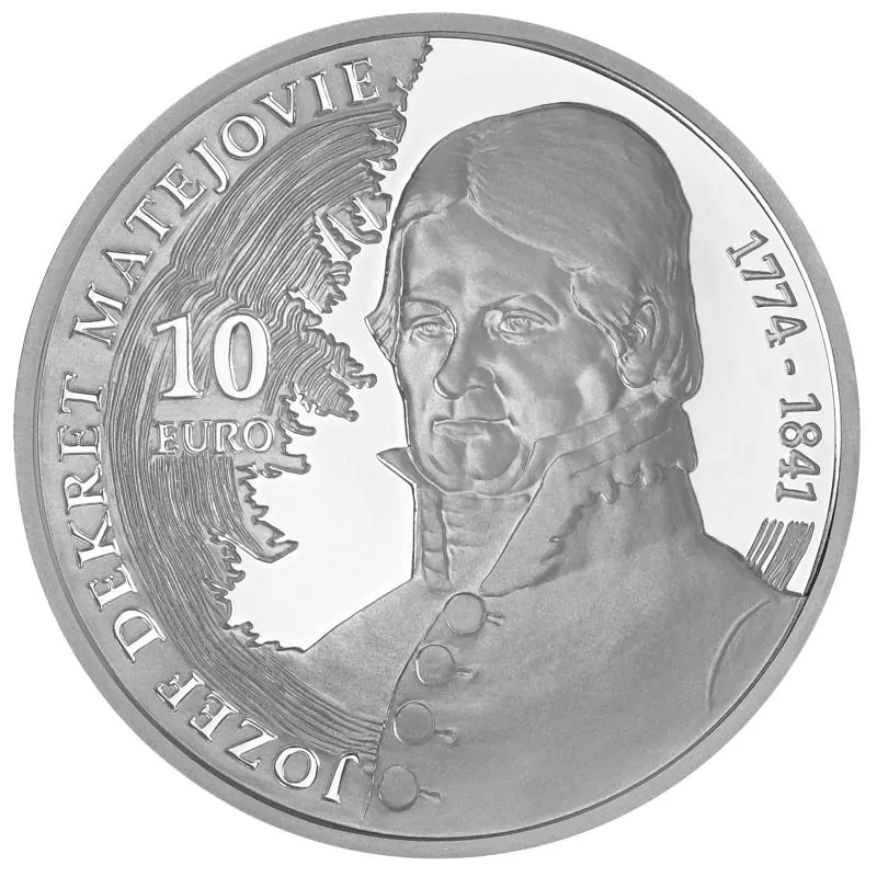 10 EURO (2024) 250. výročí narození Jozef Dekret Matejovie (Proof kvalita)