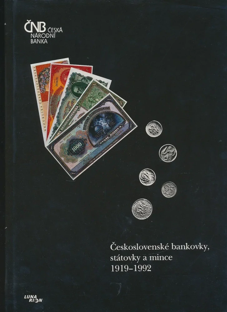ČESKOSLOVENSKÉ BANKOVKY, STÁTOVKY A MINCE 1919-1992