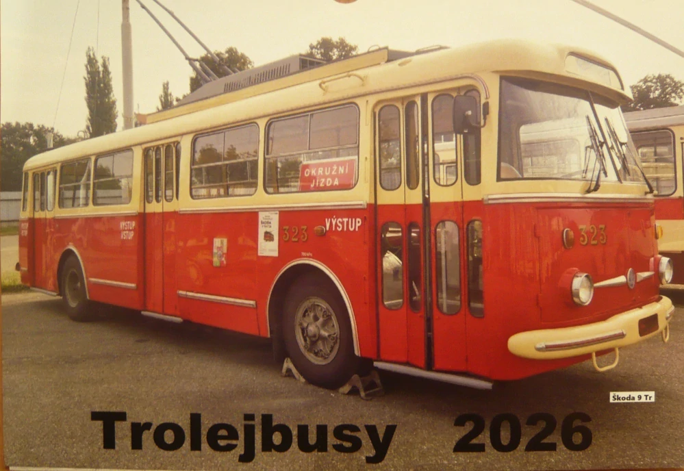 TROLEJBUSY 2026 (nástěnný kalendář)