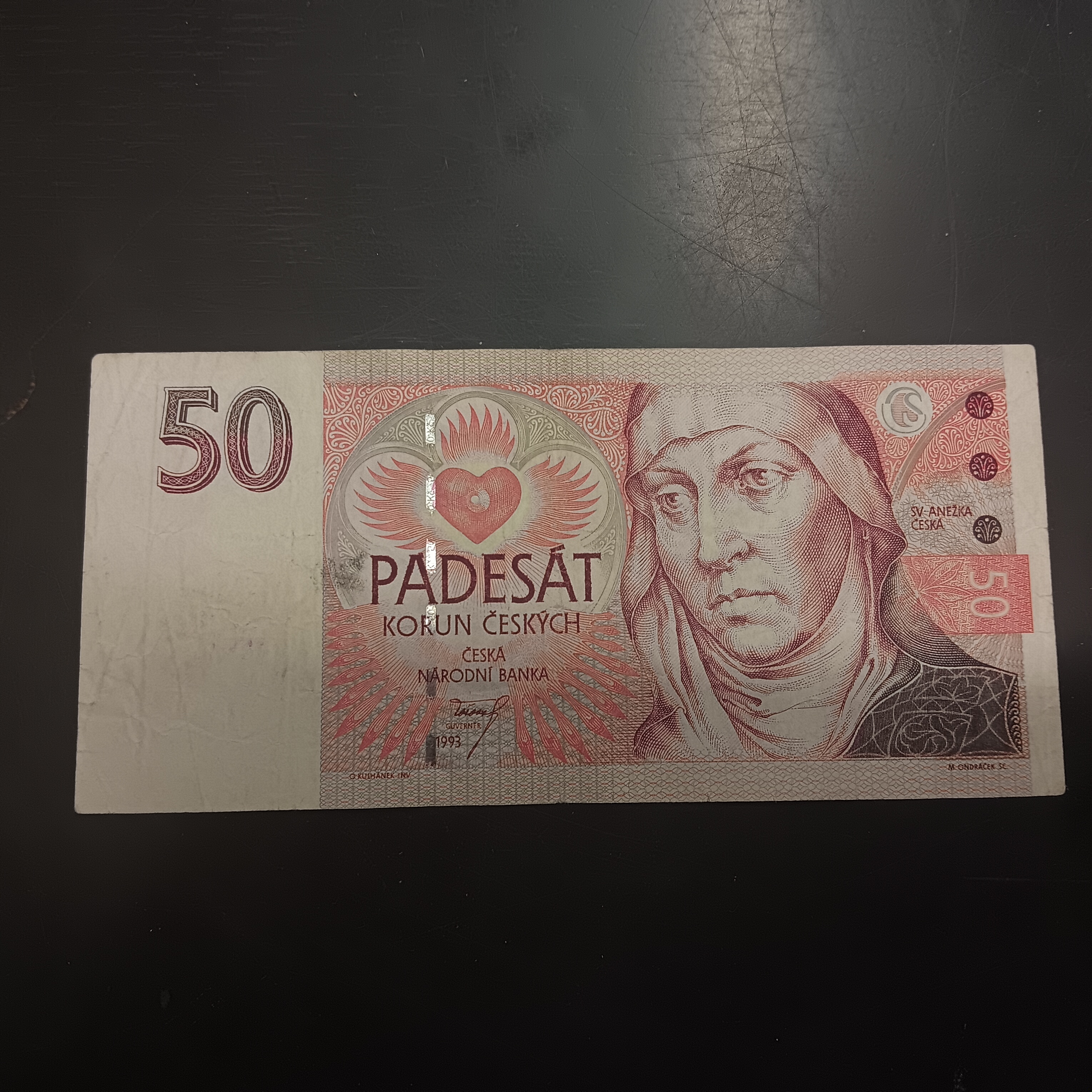 50 Kčs 1993 série Z01 Československo