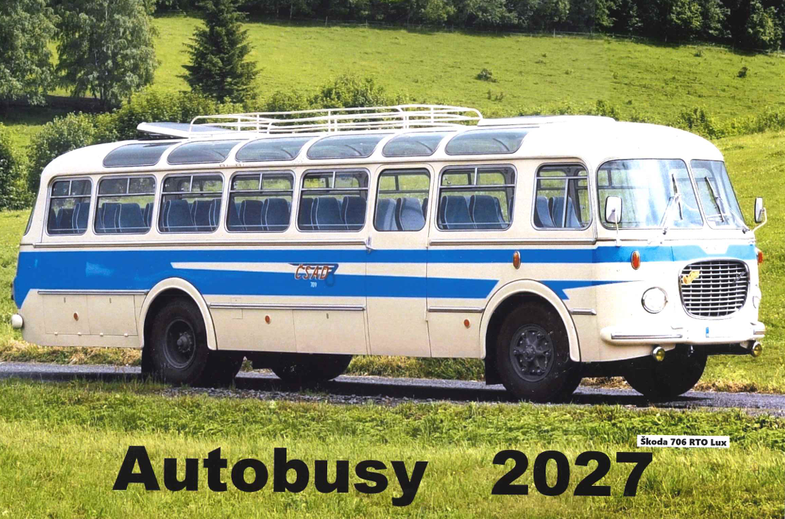 AUTOBUSY 2027 (nástěnný kalendář)