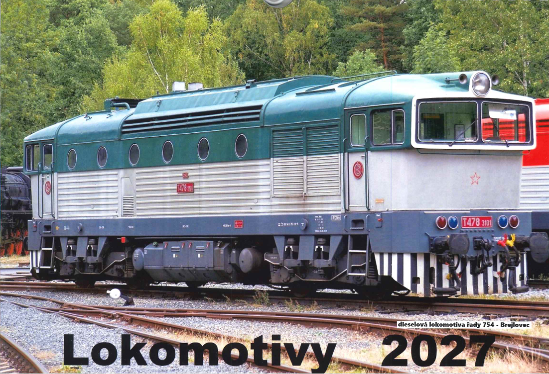 LOKOMOTIVY 2027 (nástěnný kalendář)