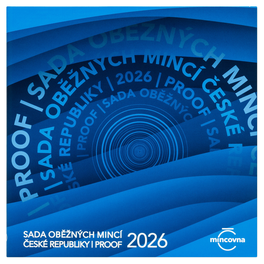 SADA OBĚŽNÝCH MINCÍ ČR 2026 ČESKÁ REPUBLIKA proof kvalita (papírová etue)