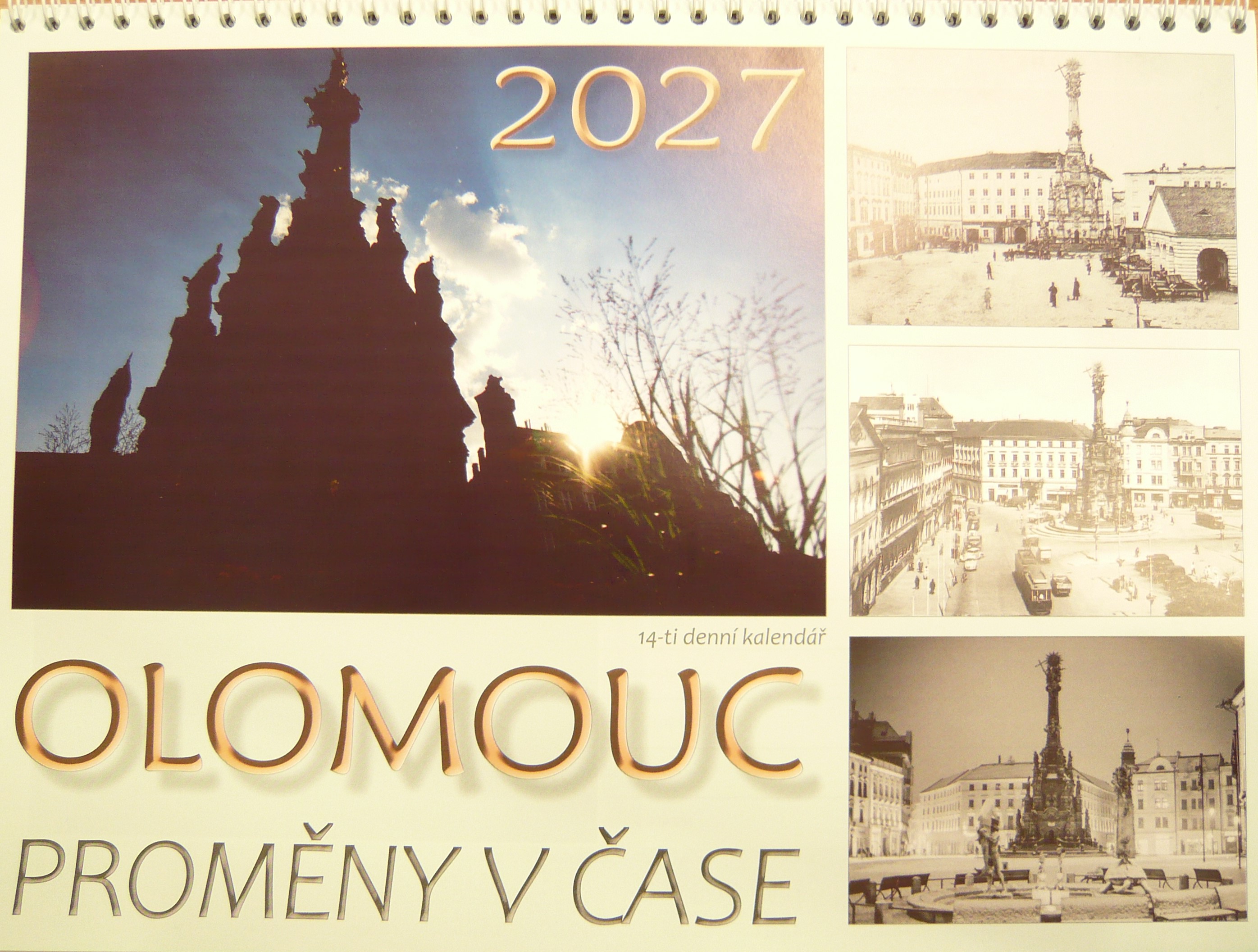 OLOMOUC PROMĚNY V ČASE 2027 - stolní kalendář