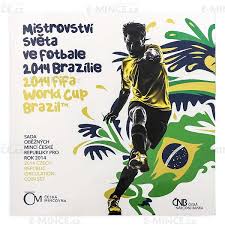 SADA OBĚŽNÝCH MINCÍ ČR 2014 MS VE FOTBALE BRAZILIE (STANDART)