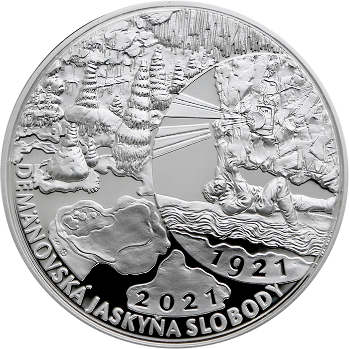 20 EURO (2021) 100. VYROČÍ OBJEVENÍ DEMANOVSKÉ JESKYNĚ SVOBODY (Proof kvalita)