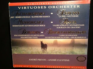 ČAJKOVSKIJ, DEBUSSY, MUSSORGSKY, RAVEL, BORODIN, RIMSKY-KORSAKOV: VIRTUOSES ORCHESTER/3CD(ANDRÉ CLUYTENS, ANDRÉ PREVIN)
