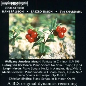 MOZART, BEETHOVEN, HAYDN, CLEMENTI, SINDING: A BIS ORIGINAL DYNAMICS RECORDING/CD