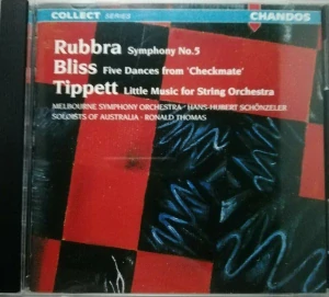 RUBBRA, BLISS, TIPPETT: SYMPHONY NO.5, CHECKMATE SUITE/CD