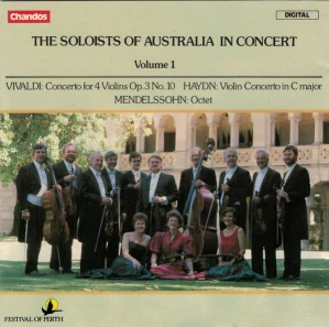 VIVALDI, HAYDN, MENDELSSOHN: THE SOLOISTS OF AUSTRALIA IN CONCERT/CD
