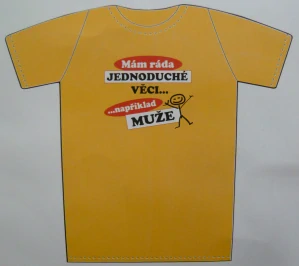 TRIČKO: JEDNODUCHÉ VĚCI/XL/UNIVERZÁLNÍ(012)