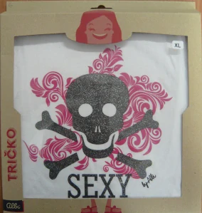 TRIČKO: SEXY KOST/XL/DÁMSKÉ(64165)