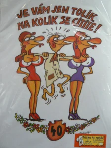 TRIČKO: 40 - VÝROČÍ/L/PÁNSKÉ(200)
