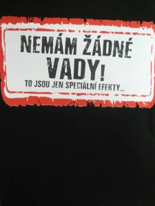 TRIČKO: NEMÁM ŽÁDNÉ VADY/M/UNIVERZÁLNÍ(1593)