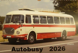 AUTOBUSY 2026 (nástěnný kalendář)