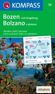 BOZEN UND UMGEBUNG, BOLZANO E DINTORNI/54 KOMPASS