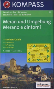 MERAN UND UMGEBUNG MERANO E DINTORNI/53 KOMPASS