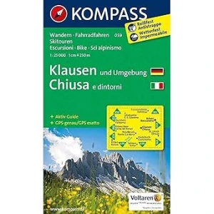 KLAUSEN UND UMGEBUNG CHIUSA E DINTORNI/059 KOMPASS