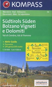 SUDTIROLS SUDEN BOLZANO VIGNETI E DOLOMITI/74 KOMPASS