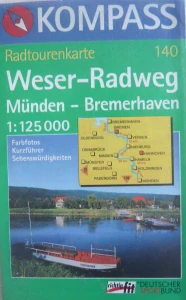 WESER-RADWEG MUNDEN-BREMERHAVEN/140 KOMPASS