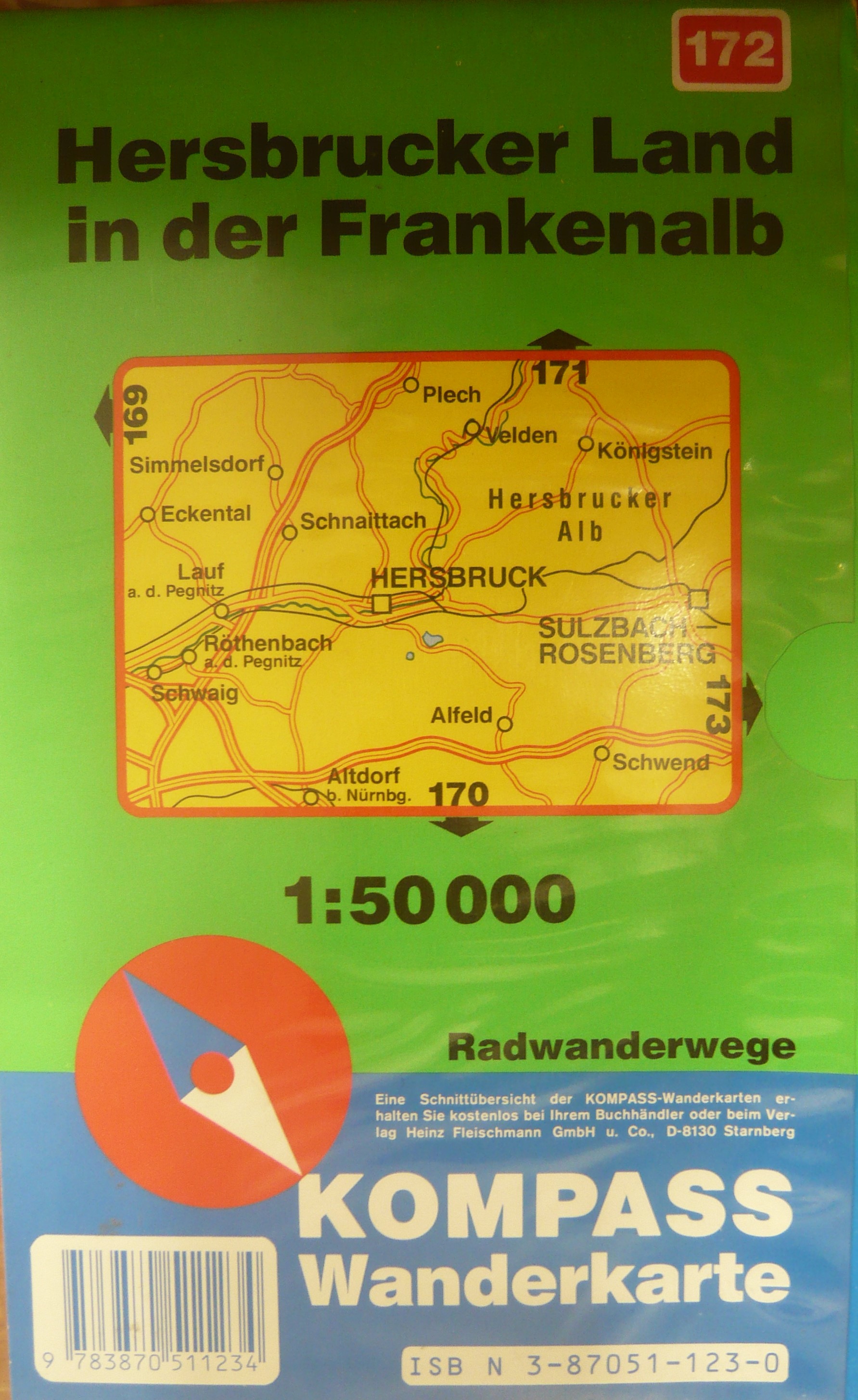 HERSBRUCKER LAND IN DER FRANKENALB/172 KOMPASS