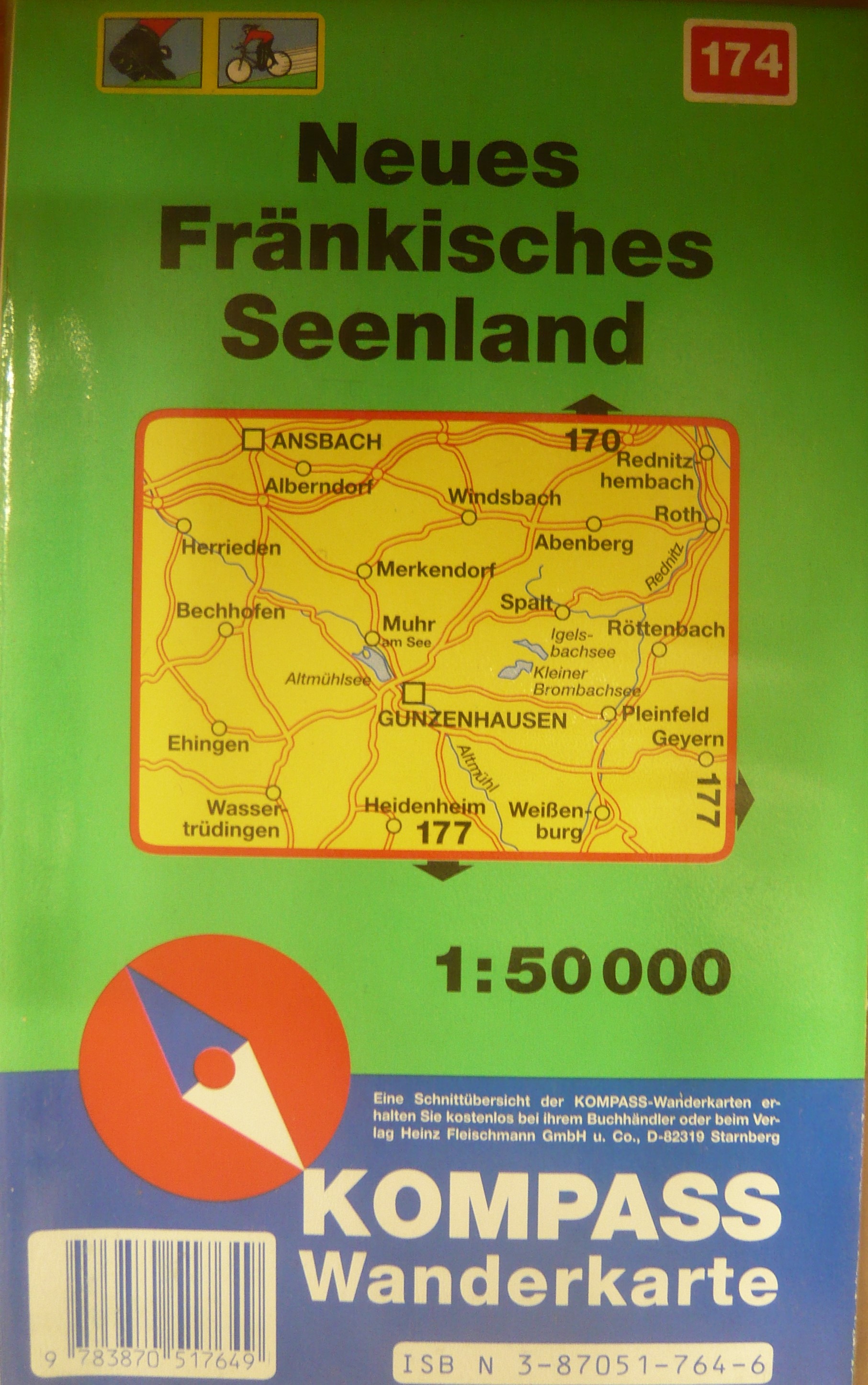 NEUES FRANKISCHES SEENLAND/174 KOMPASS