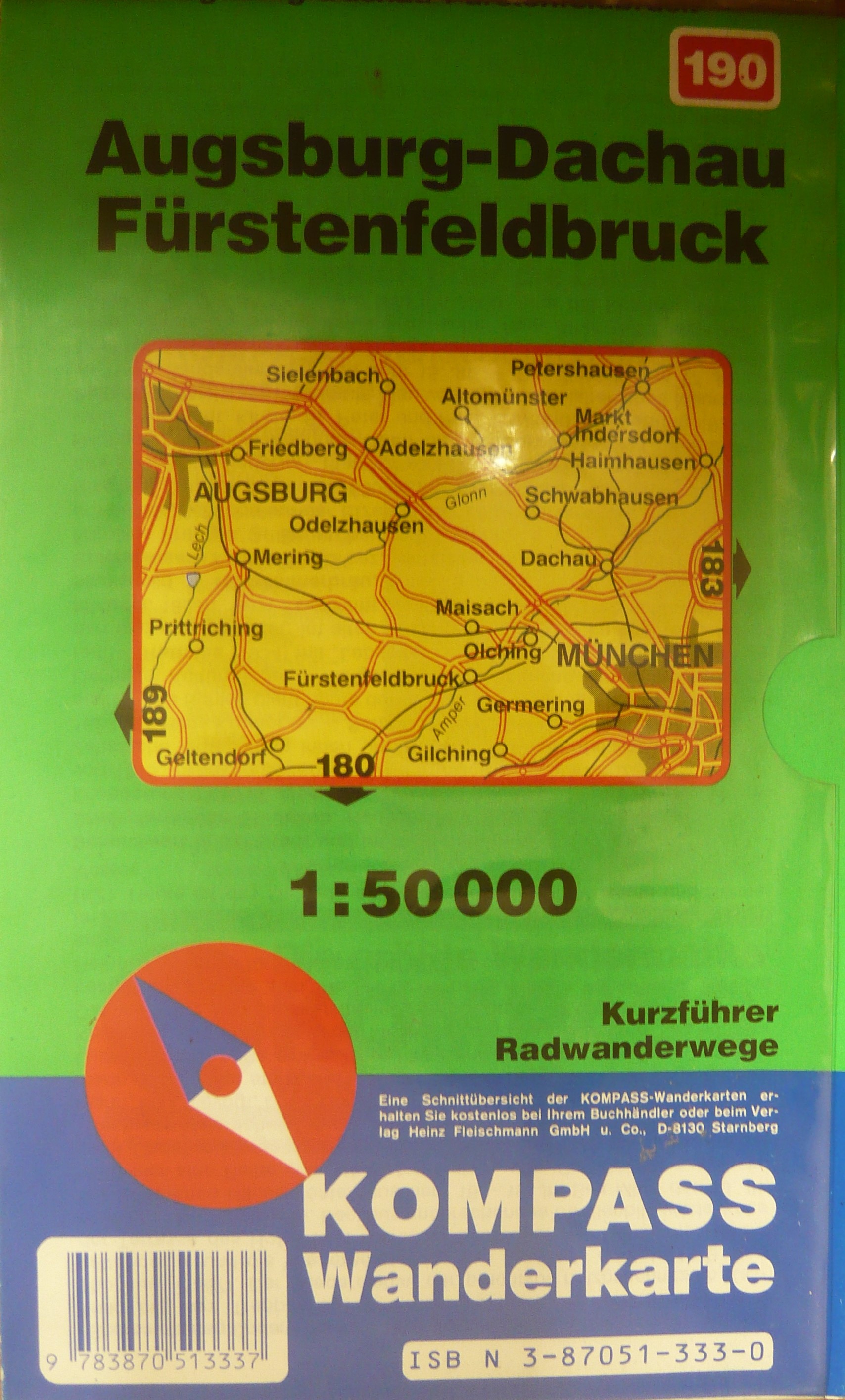 AUGSBURG-DACHAU FURSTENFELDBRUCK/190 KOMPASS