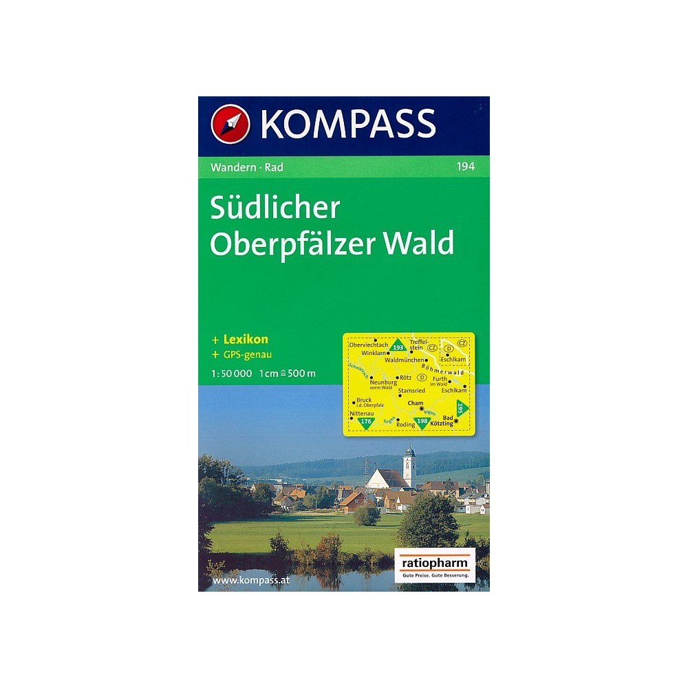 SUDLICHER OBERPFALZER WALD/194 KOMPASS