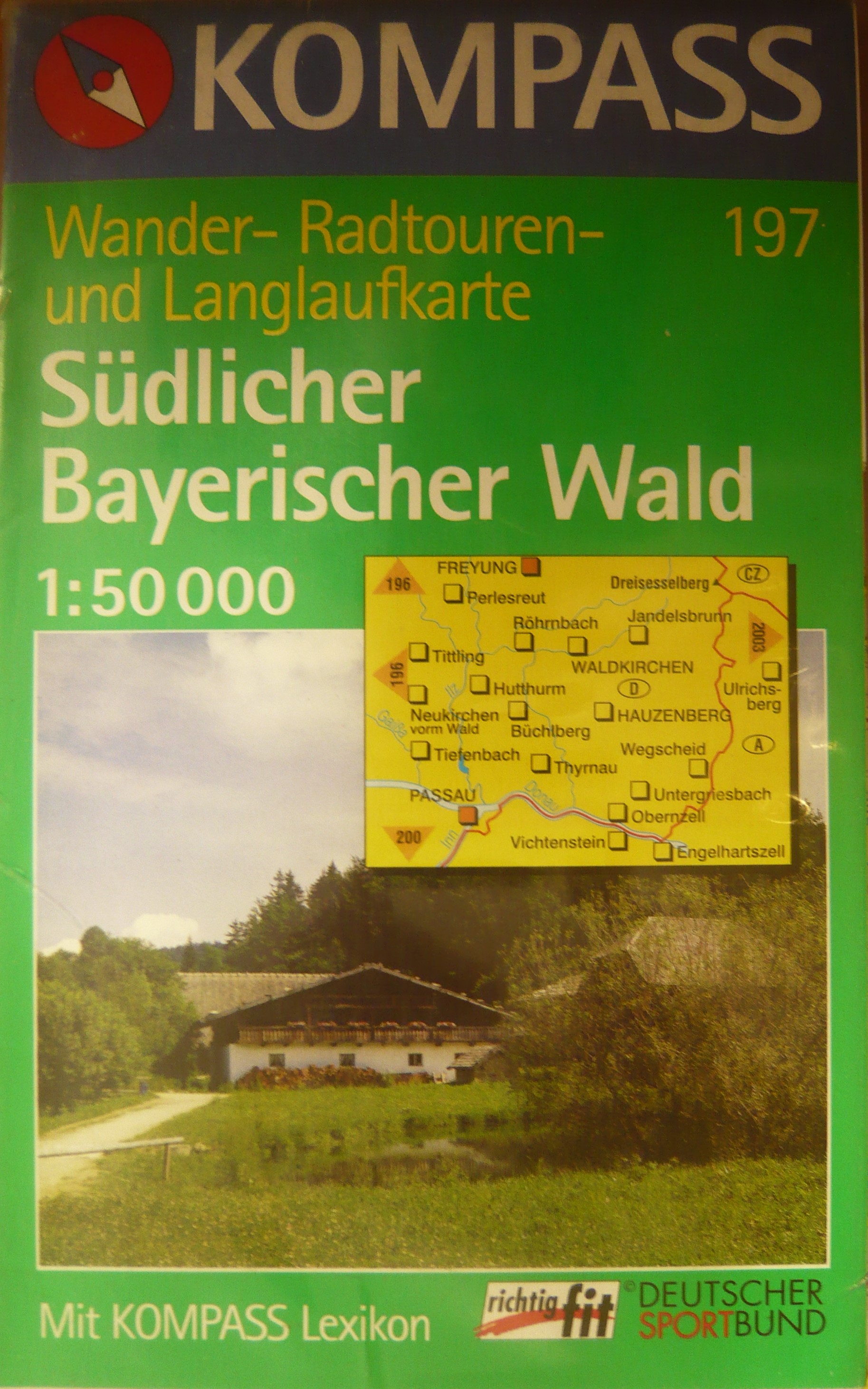 SUDLICHER BAYERISCHER WALD/197 KOMPASS