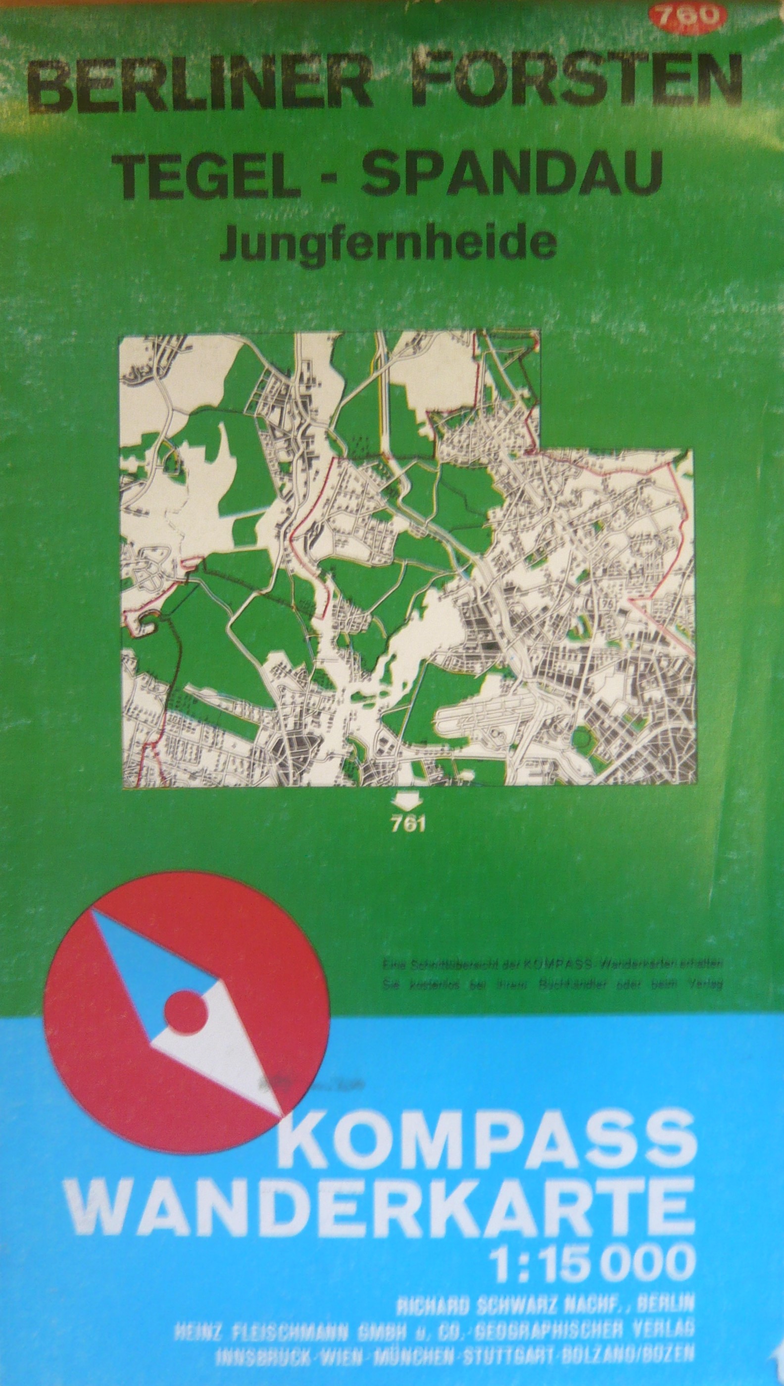 BERLINER FORSTEN TEGEL-SPANDAU/760 KOMPASS