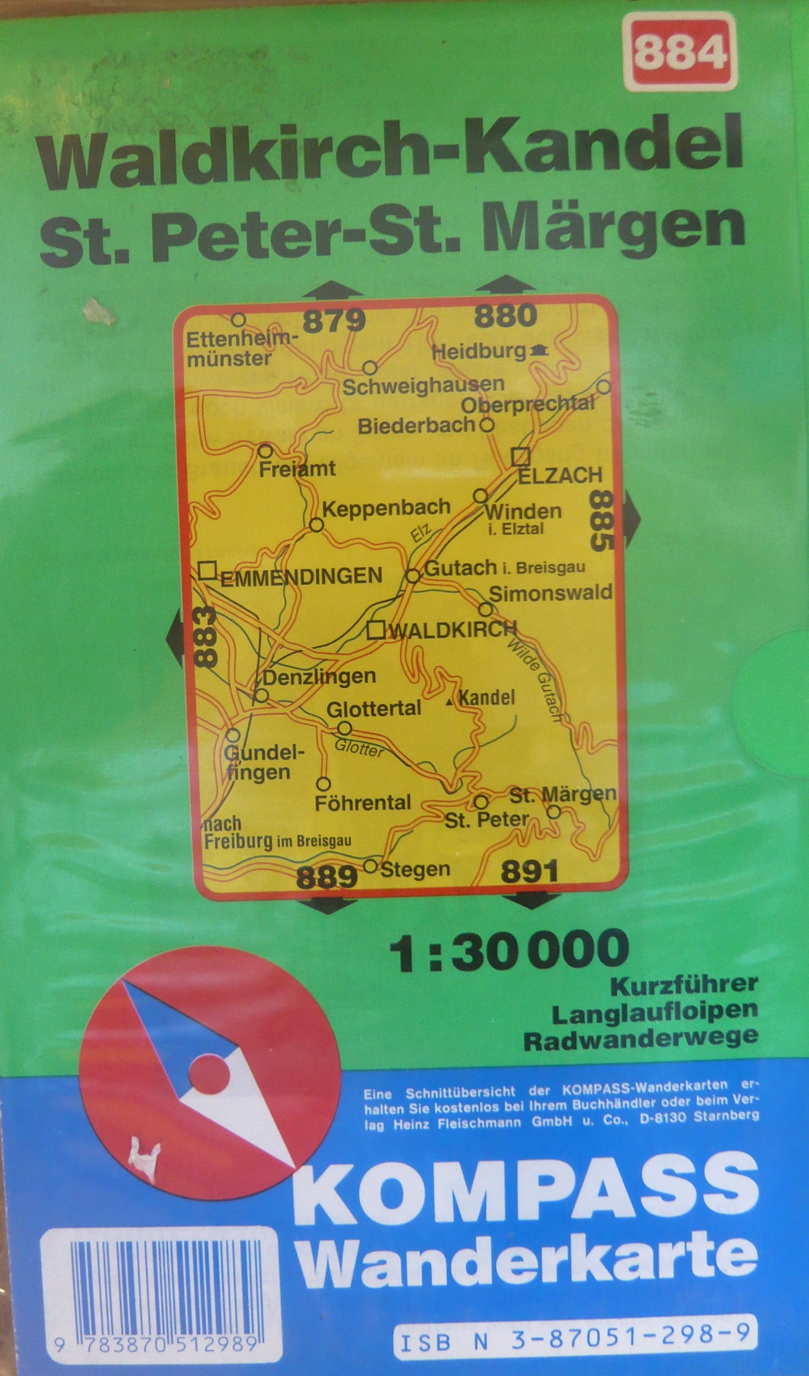 WALDKIRCH-KANDEL ST. PETER-ST. MARGEN/884 KOMPASS