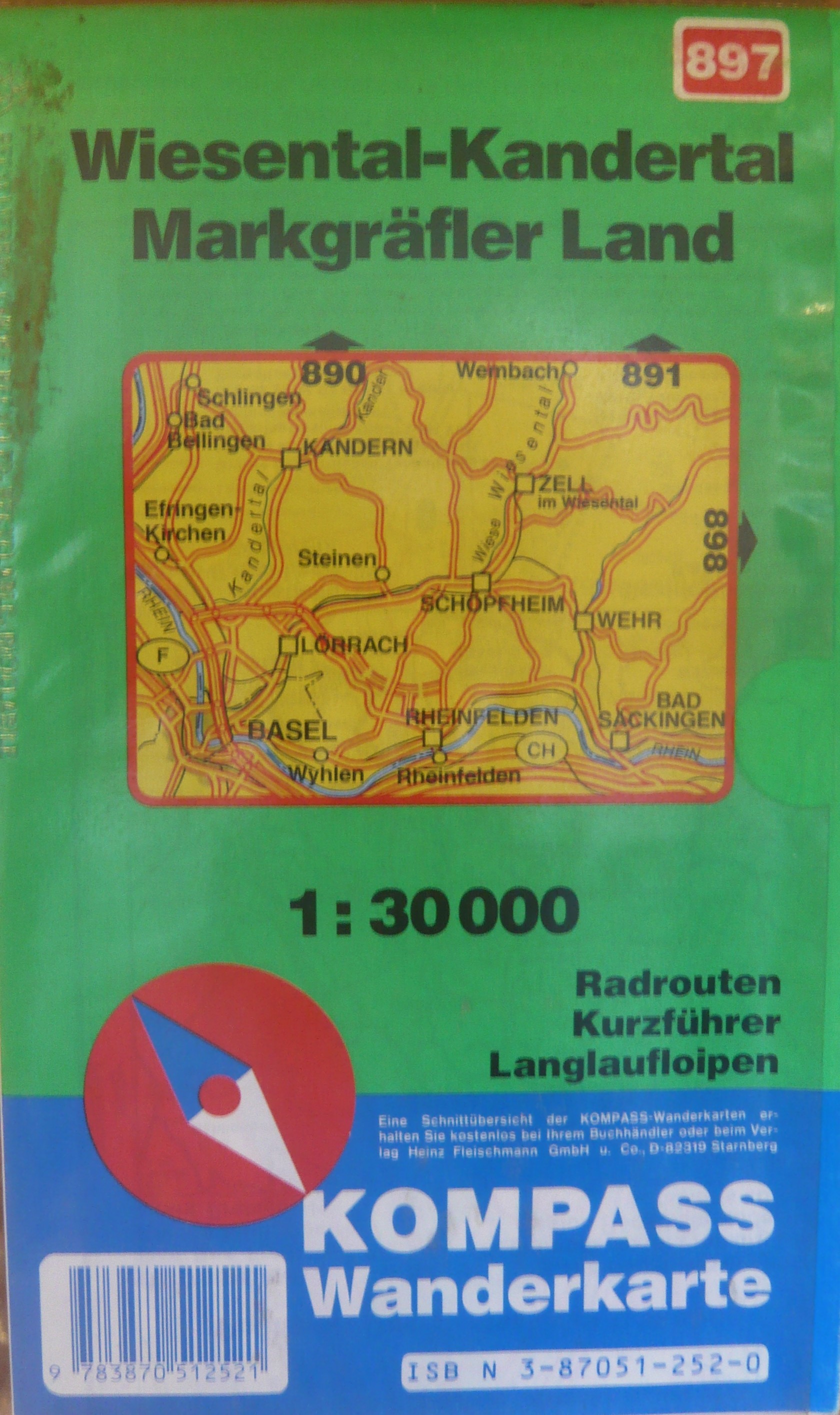 WIESENTAL-KANDERTAL MARKGRAFLER LAND/897 KOMPASS