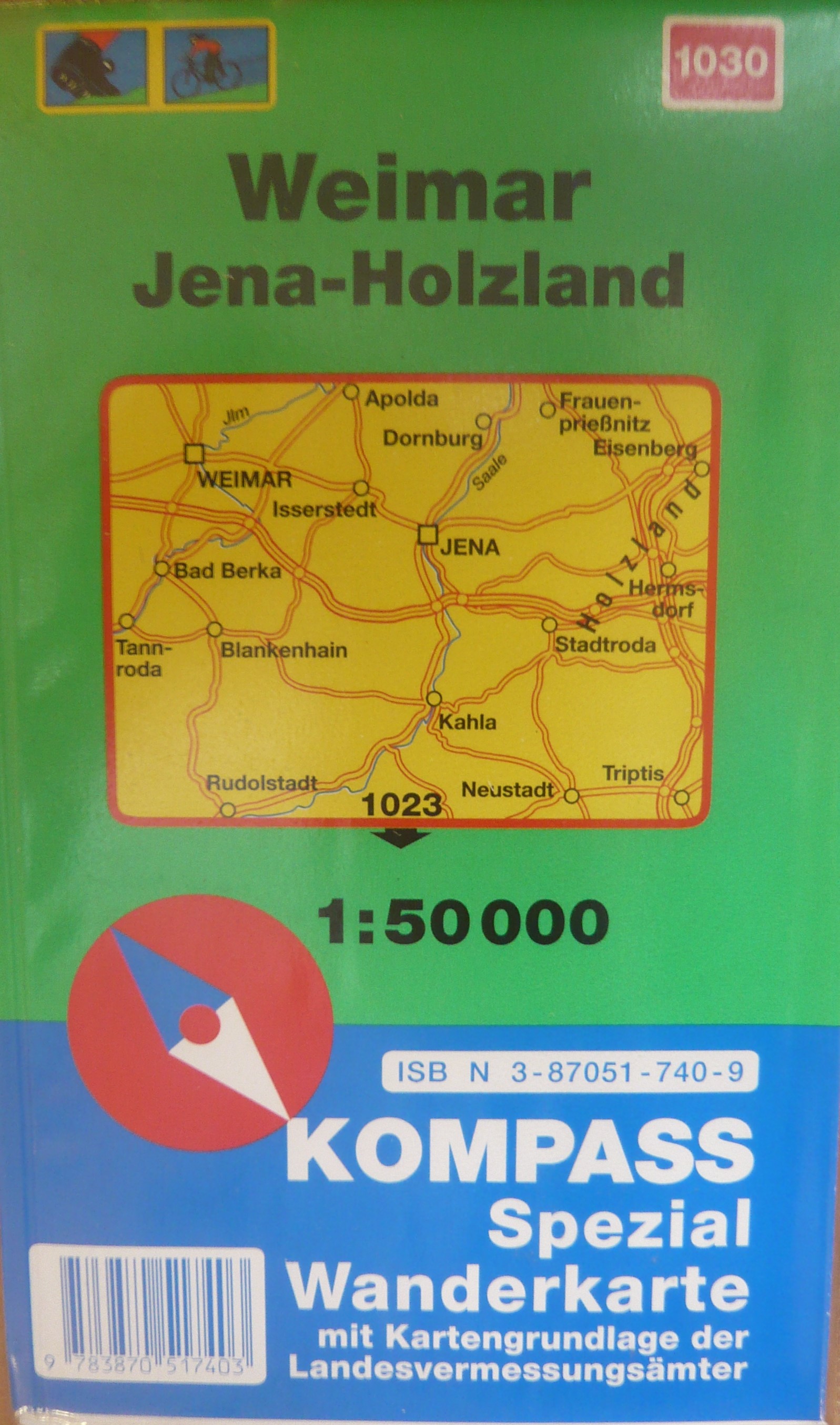 WEIMAR JENA-HOLZLAND/1030 KOMPASS