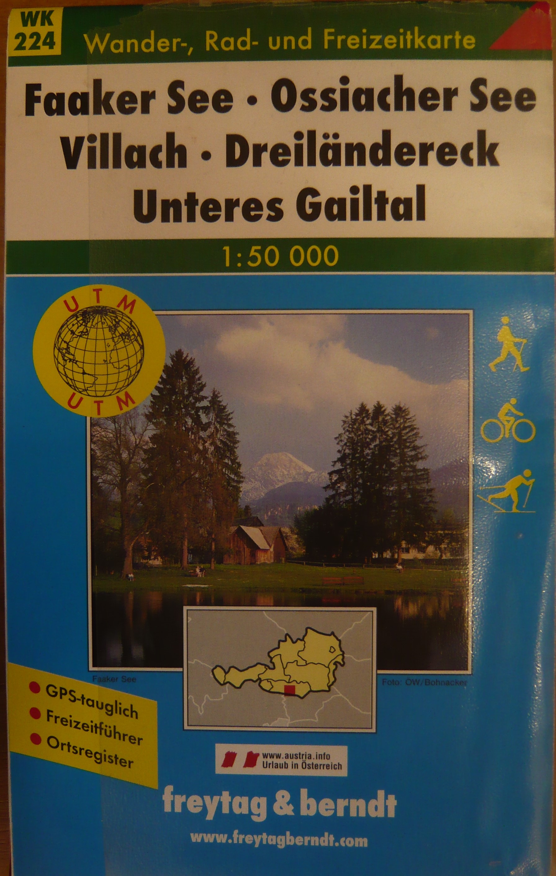 FAAKER SEE, OSSIACHER SEE VILLACH, DREILANDERECK UNTERES GAILTAL/F&B WK 224