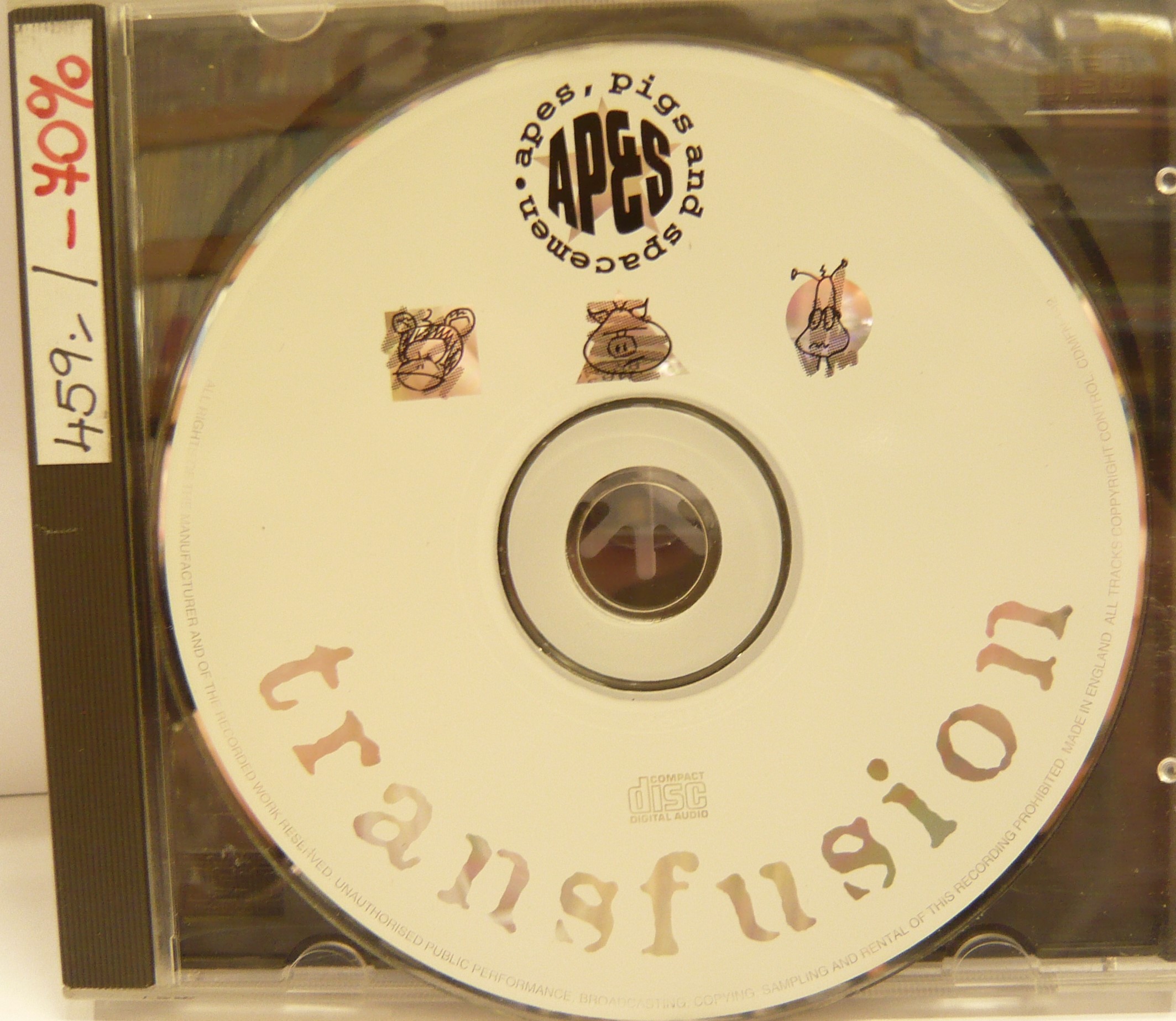 APES, PIGS AND SPACEMEN: TRANSFUSION/CD(BEZ BOOKLETU)