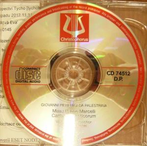 G. PIERLUIGI DA PALESTRINA: MISSA PAPAE MARCELLI, CANTICUM CANTICORUM/CD(BEZ BOOKLETU)