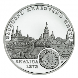 10 EURO (2022) 650. výročí povýšení Skalice na královské město (Proof kvalita)