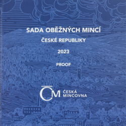 SADA OBĚŽNÝCH MINCÍ ČR 2023 ČESKÁ REPUBLIKA proof kvalita (papírová etue) 