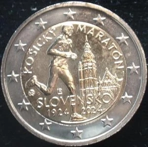 2 EURO (2024) 100. výročí Košického maratonu (běžná kvalita)