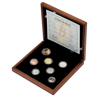 SADA OBĚŽNÝCH MINCÍ ČR 2025 ČESKÁ REPUBLIKA proof kvalita (dřevená etue) 