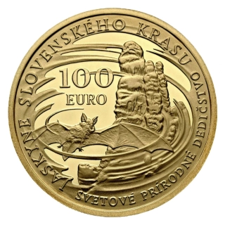 100 EURO (2017) Jeskyně Slovenského krasu (proof kvalita)