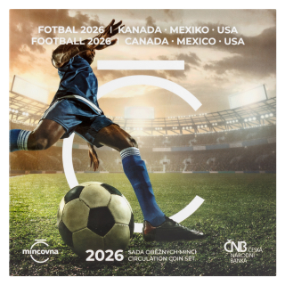 Sada oběžných mincí ČR 2026 Mistrovství světa ve fotbale (Standart)