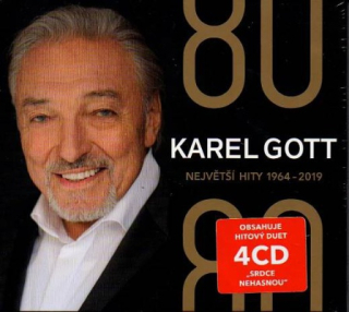GOTT KAREL: 80/80 NEJVĚTŚÍ HITY GOTT KAREL 1964-2019/4CD