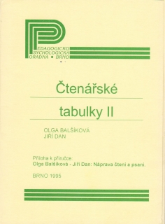 Čtenářské tabulky II